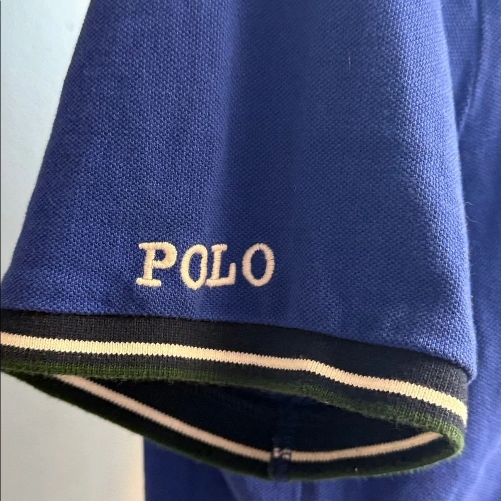 Polo Ralph Lauren Blue Cotton Polo Shirt XL Classic Fit Logo